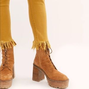 Free People Great Heights Frayed Skinny Jeans